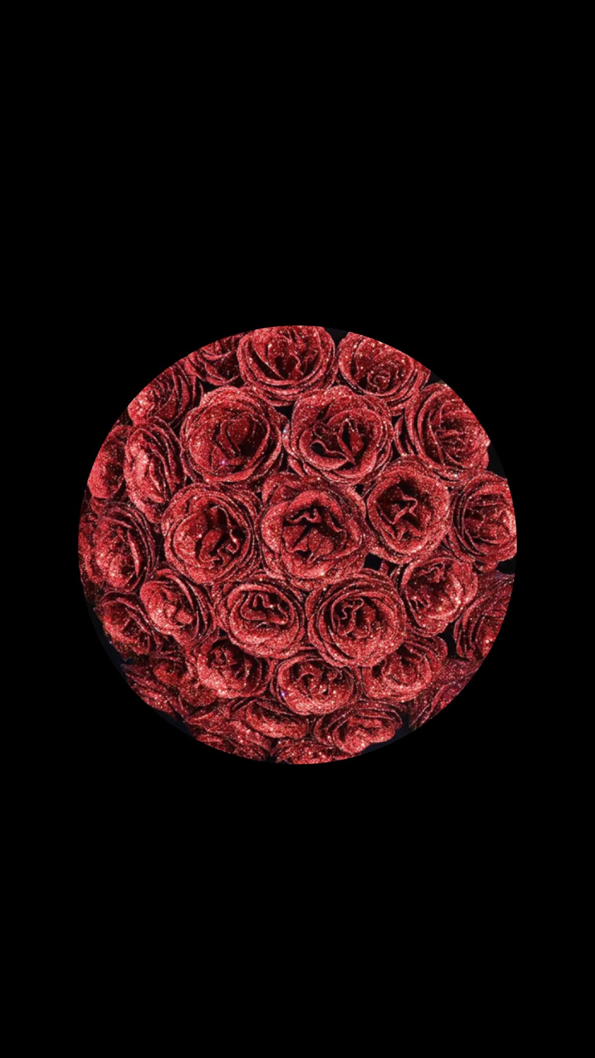 Basic Colored Glitter Roses