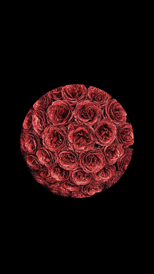Basic Colored Glitter Roses