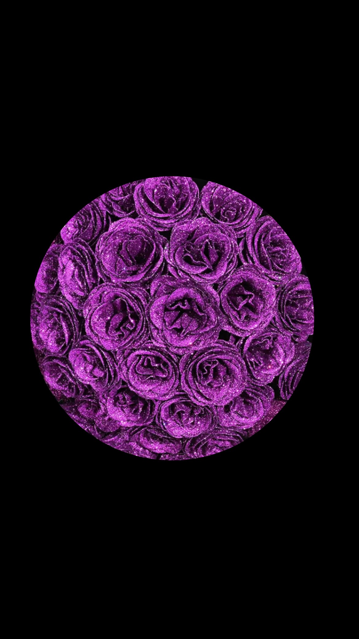 Basic Colored Glitter Roses