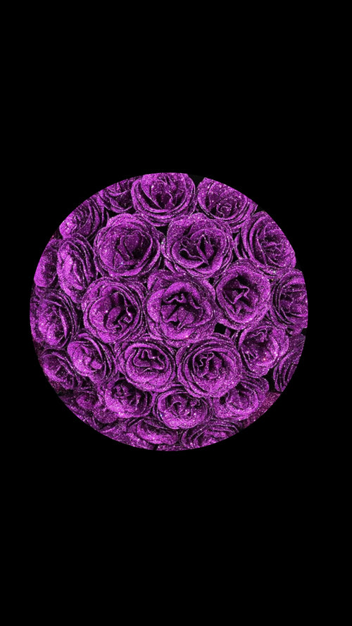 Basic Colored Glitter Roses