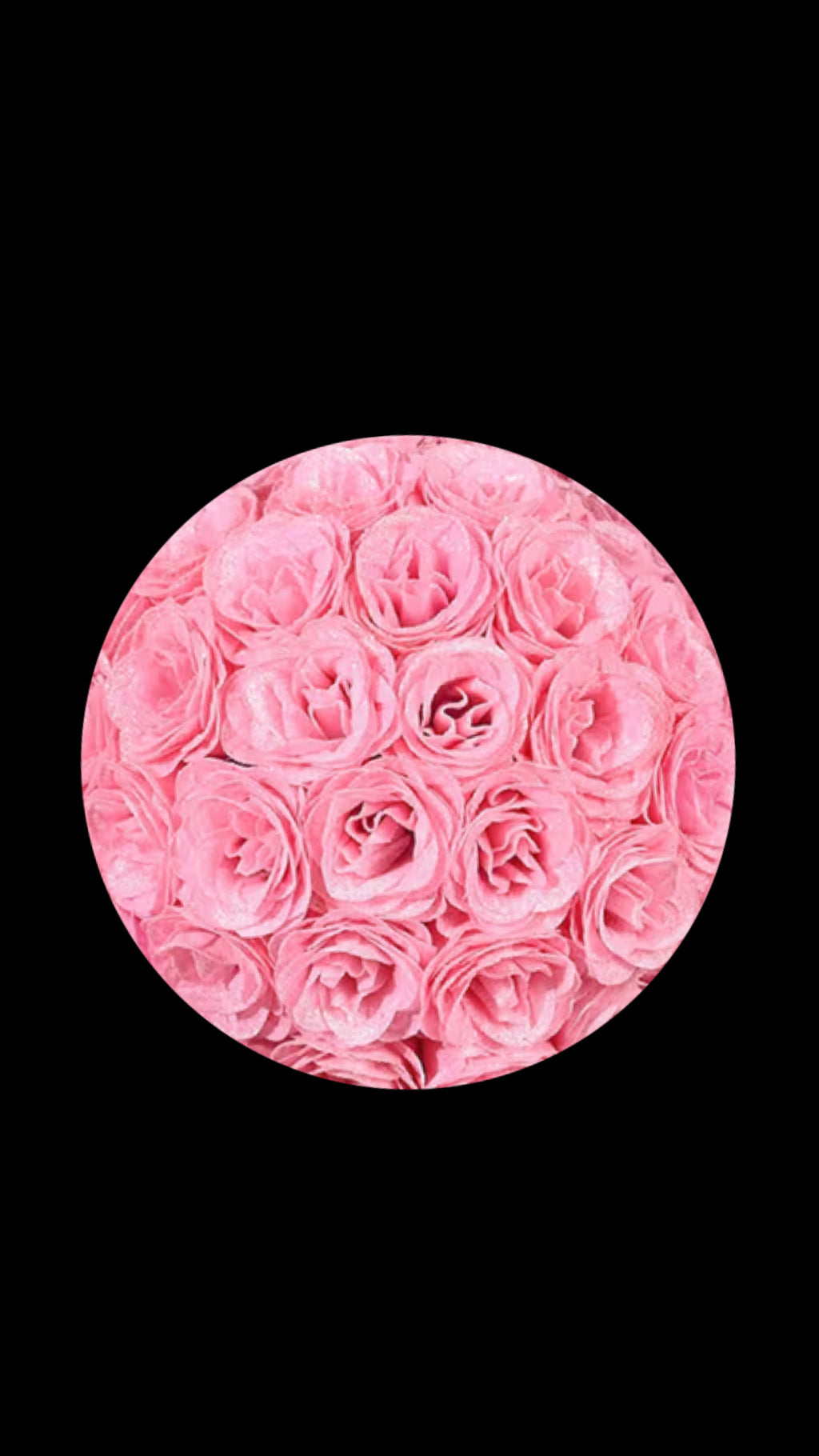 Basic Colored Glitter Roses