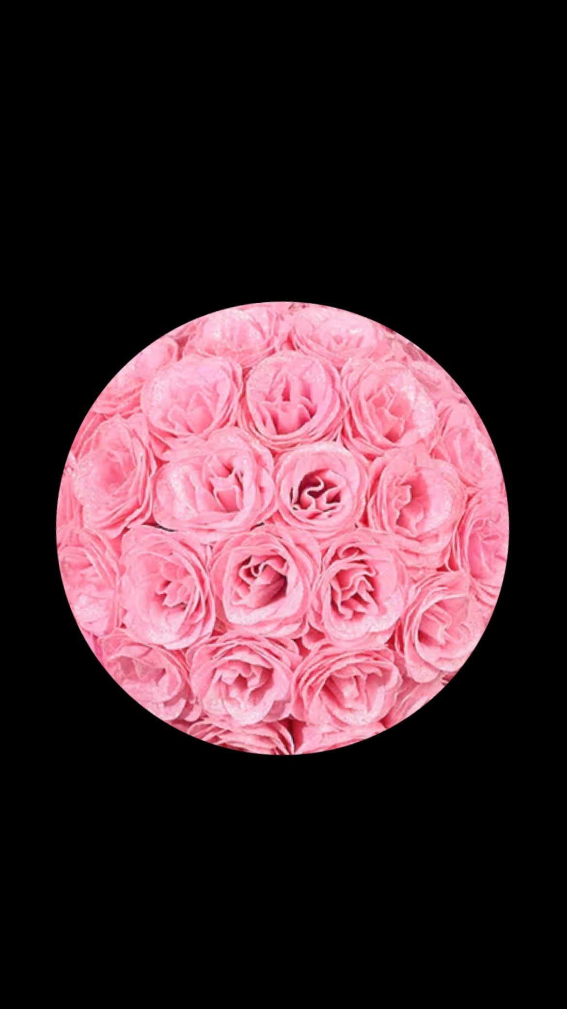 Basic Colored Glitter Roses