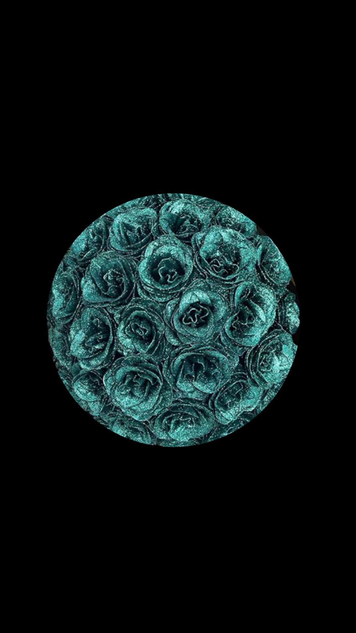 Basic Colored Glitter Roses